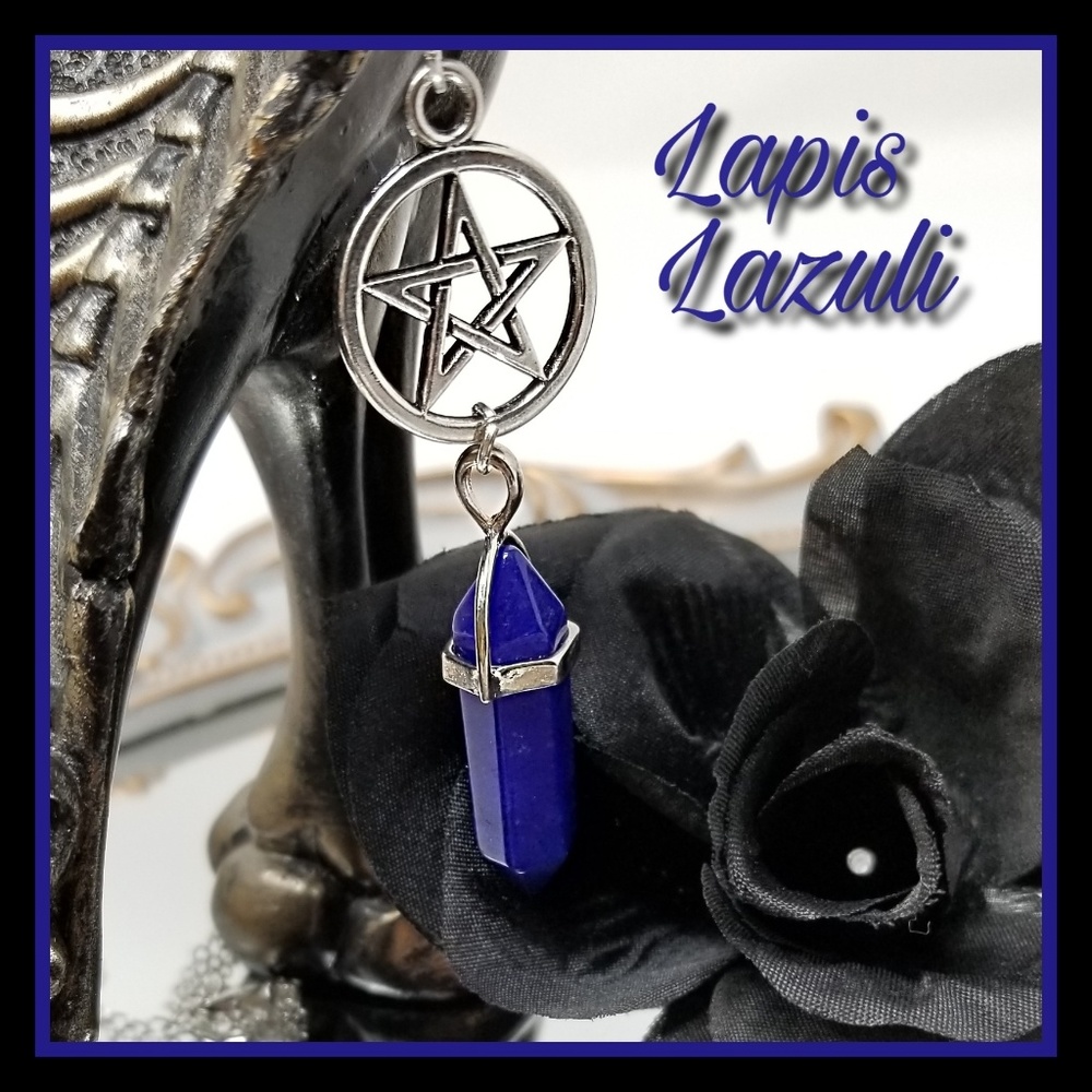 ๐๏ธ๐๏ธ Wiccan Charged Healing Pentagram Crystal Necklaces - Picture 2 of 7